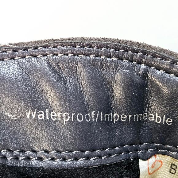 Blondo Luisa Gray Suede Waterproof Wedge Heel Chelsea Ankle Boots Size 8.5M - Picture 9 of 11